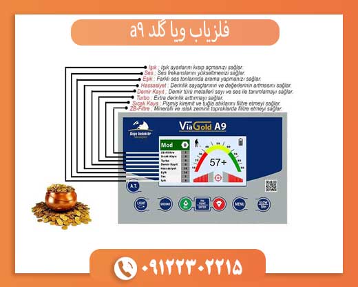 فلزیاب ویا گلد a9